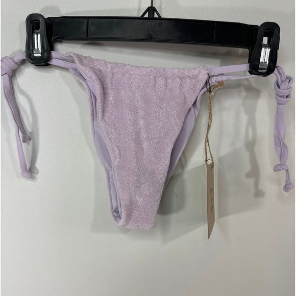 Stone Fox‎ SWIM AURA BOTTOM in Orchid Petal Terry Medium NWT - Picture 2 of 10